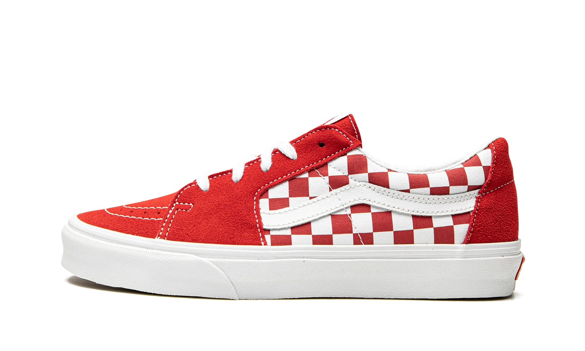 Coastal Style Weekend Ready Sk8-Low "Red Checkerboard"