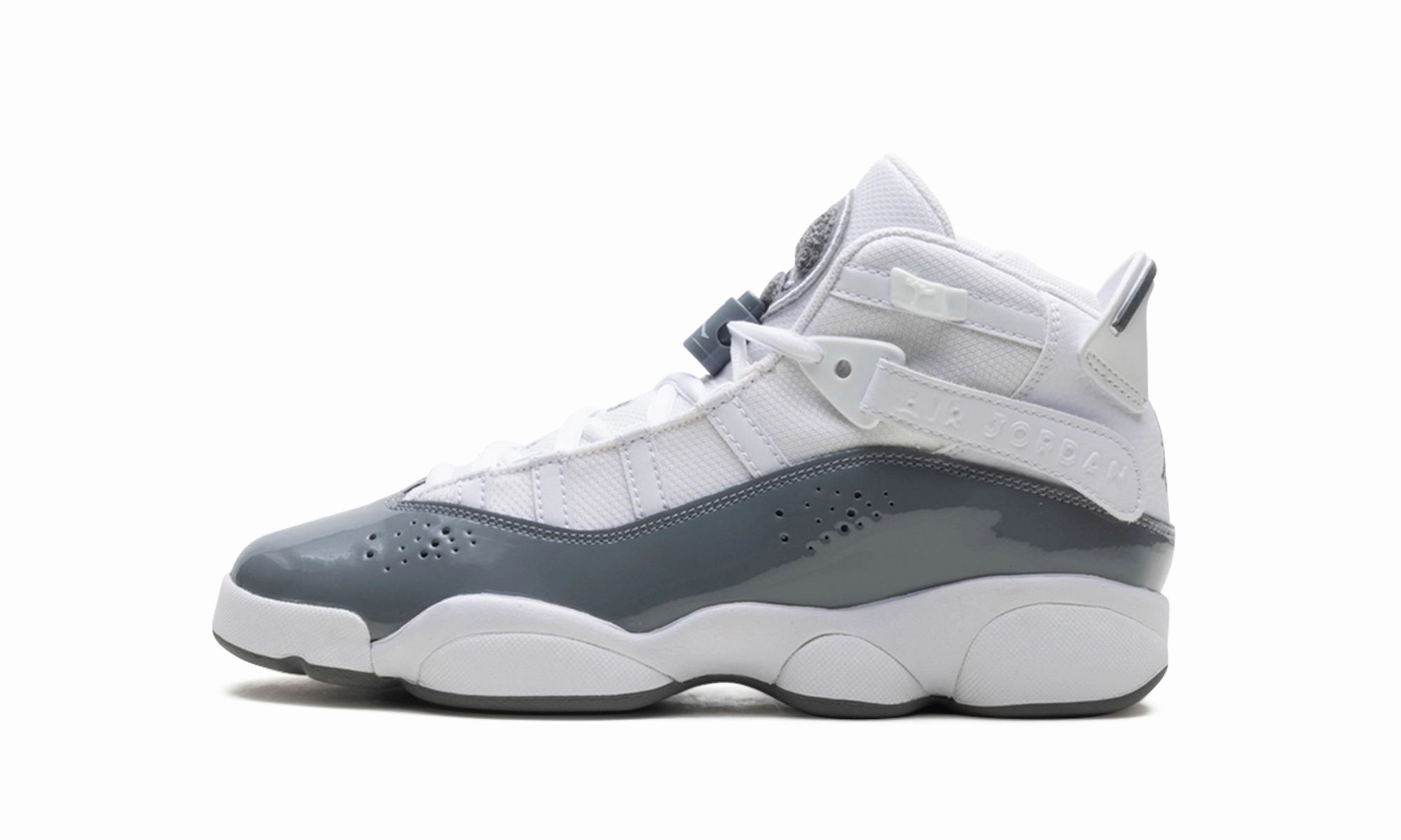 running in a canyon area shoes traction - technology Air Jordan 6 RINGS GS "WHITE COOL GREY"