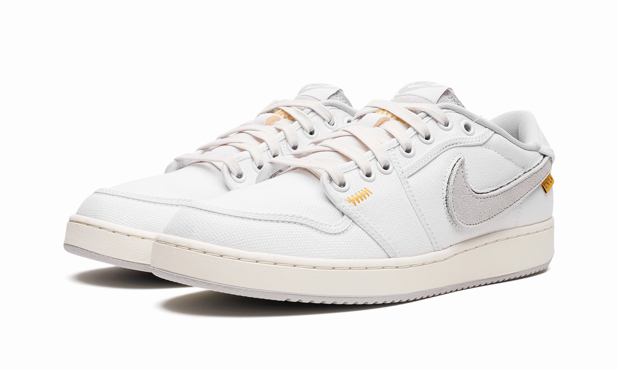 Lightweight Support Ultra-soft piece Air Jordan 1 KO Low "Union - White Canvas"