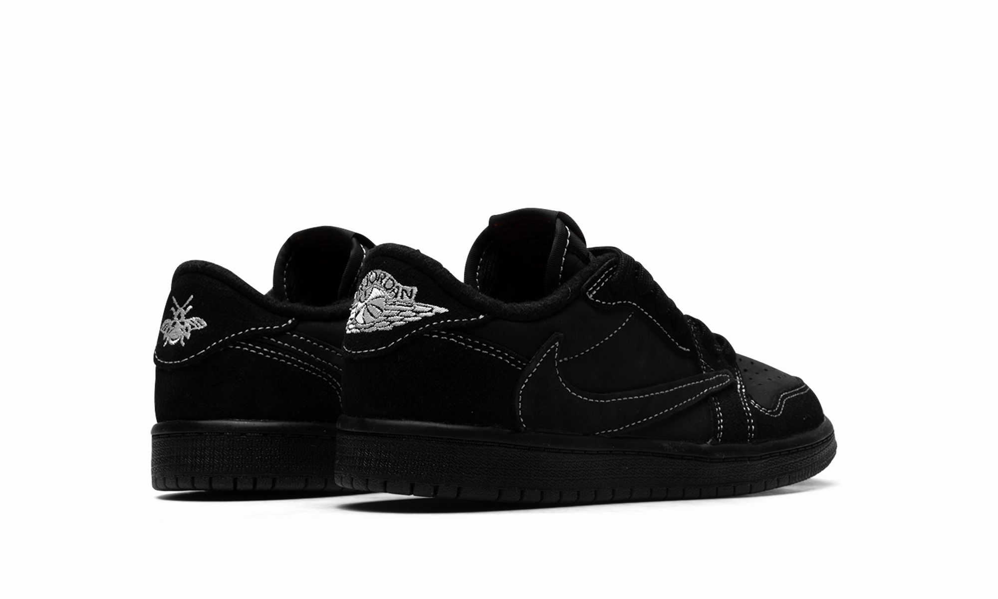 Air Jordan 1 Low OG PS "Travis Scott - Black Phantom" City Hustler Trend-setting silhouette