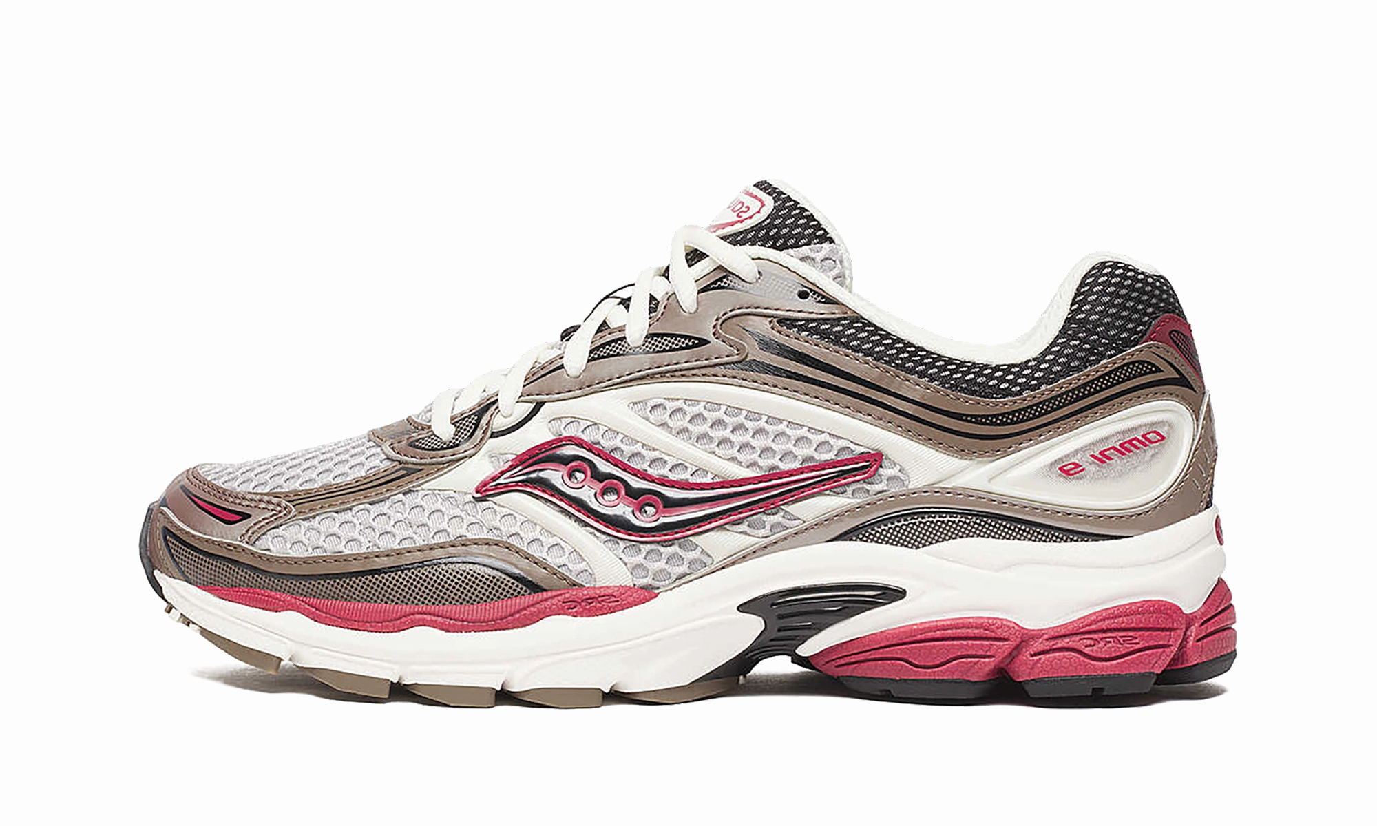 ProGrid Omni 9 OG "Brown Red" athlete - endorsed running in a floating bridge area shoes