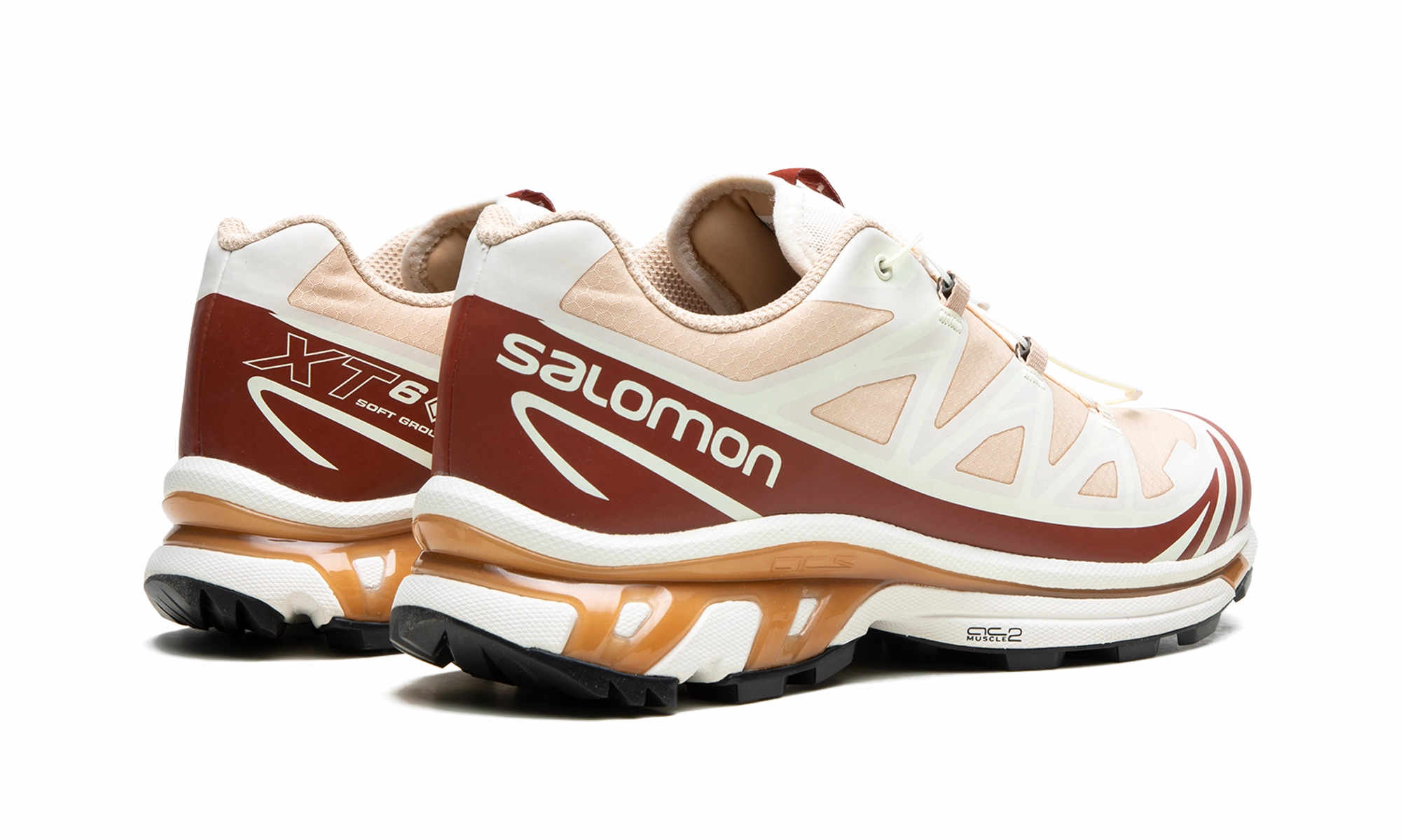 Back Heel Salomon XT-6 GTX Kith "Hazelnut/Burnt Henna/Vanilla I"