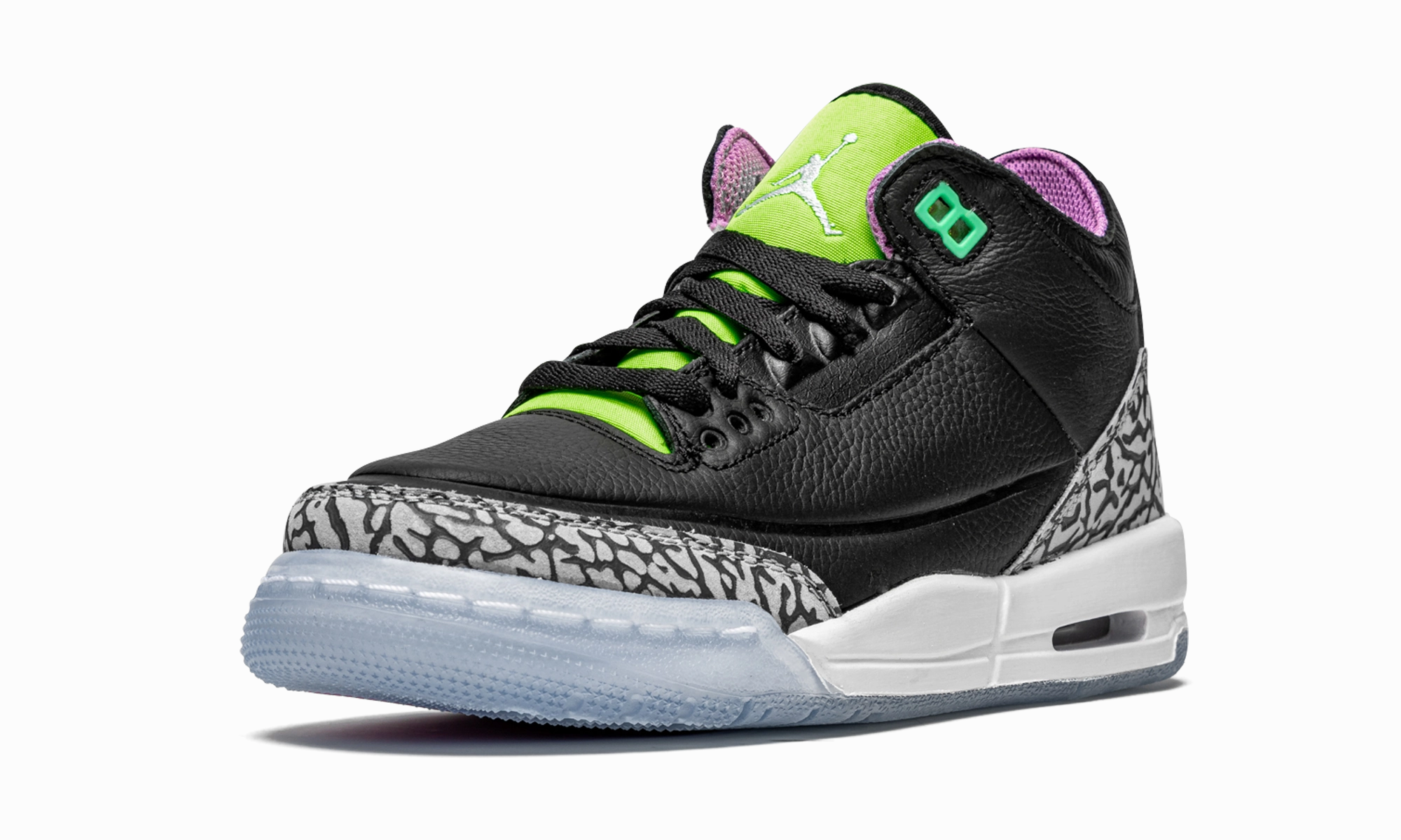 Jordan 3 Retro GS "Electric Green" Modern sole