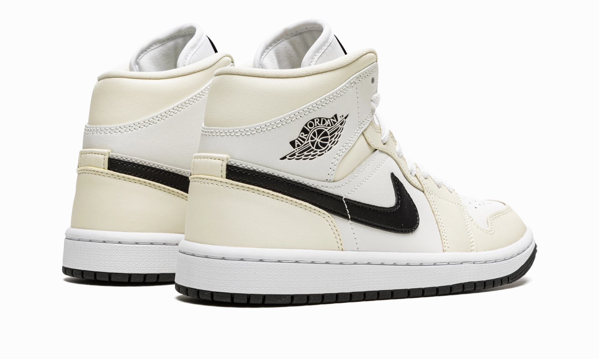 AIR JORDAN 1 MID WMNS "Coconut Milk" Soft Leather Sleek Form