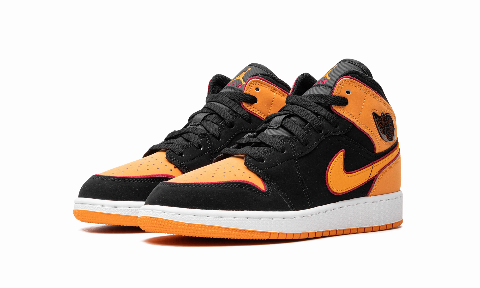 Air Jordan 1 Mid GS "Vivid Orange" City Step
