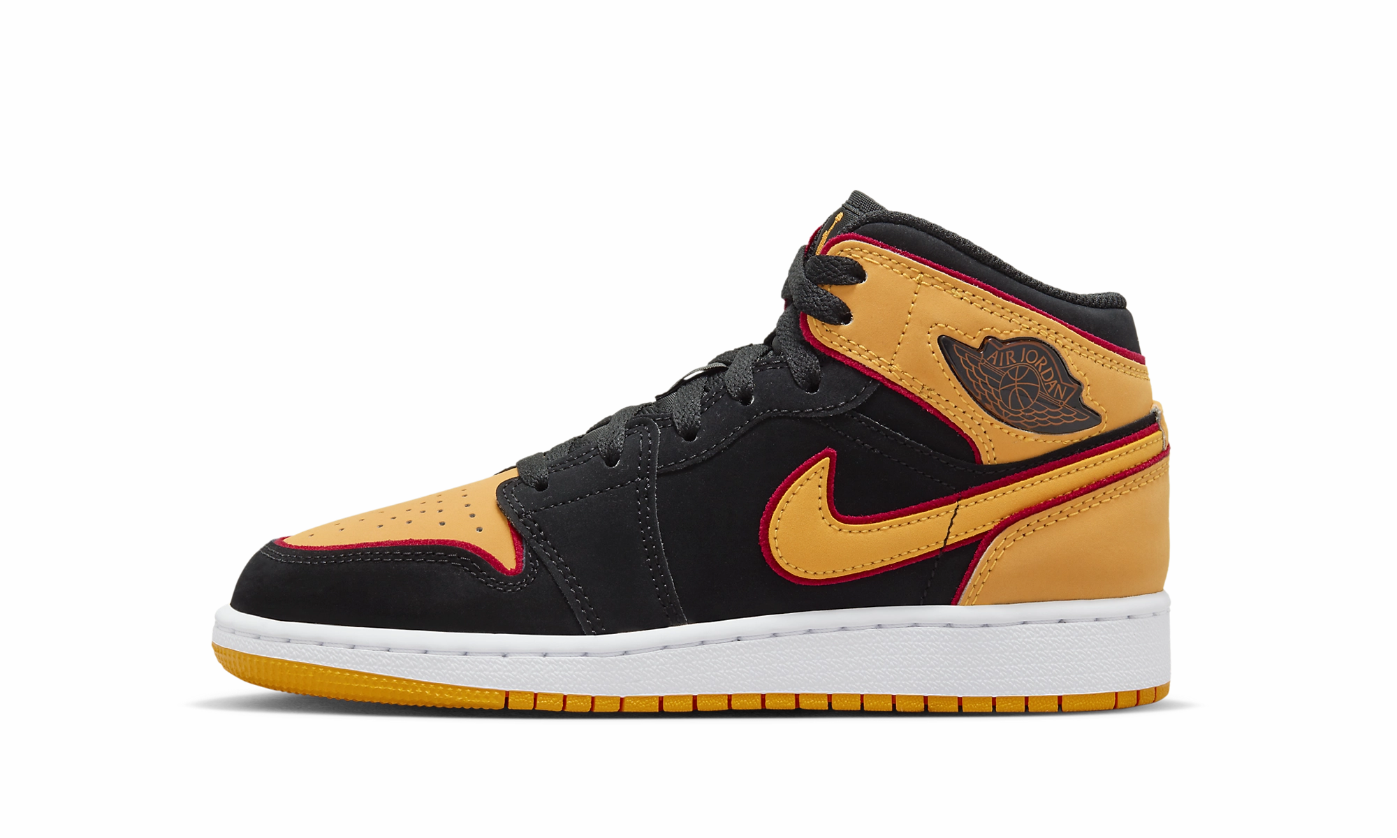 Run Flex Daily Comfort Air Jordan 1 Mid GS "Vivid Orange"