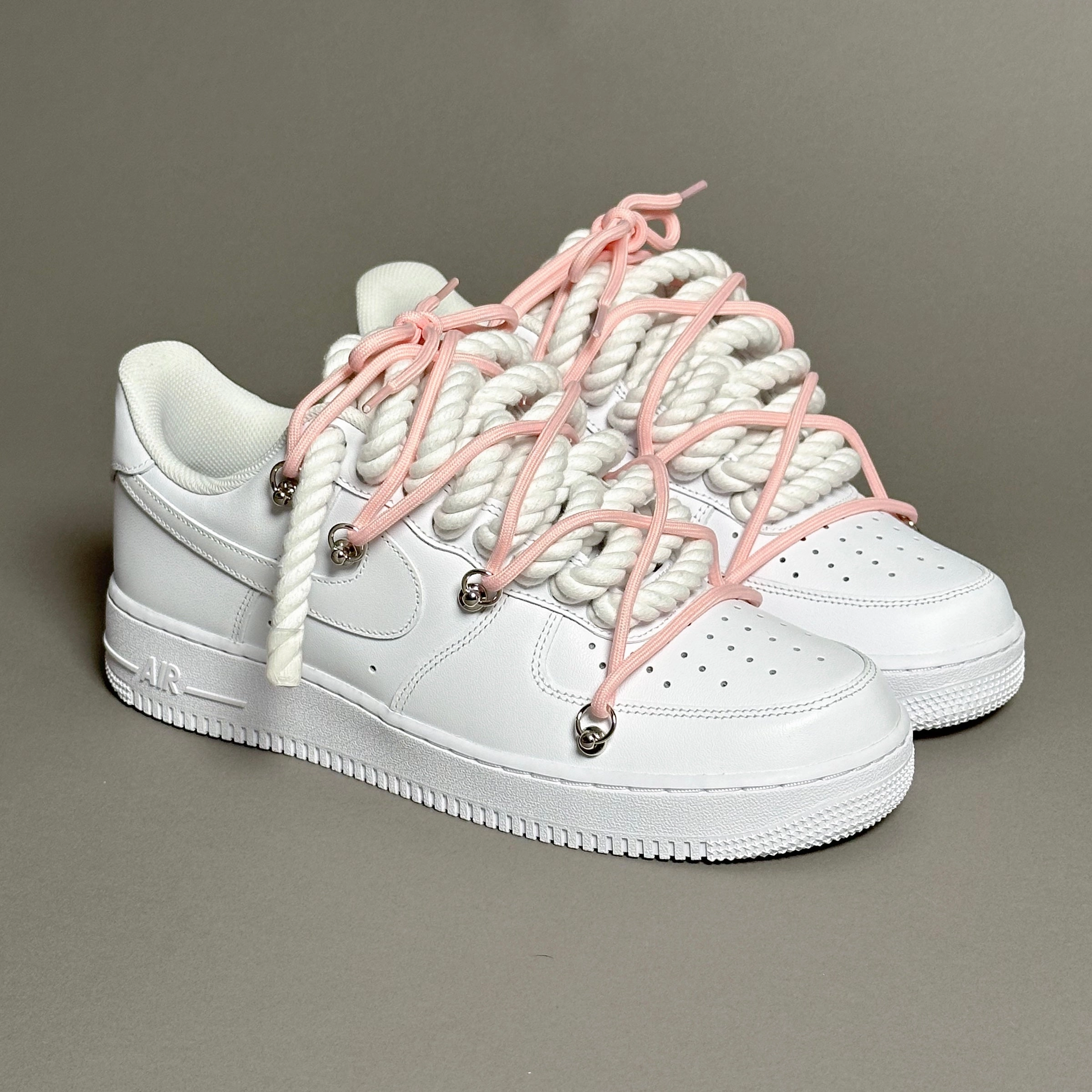 running in a state park shoes Nike Air Force 1 "Rope Laces Cream"