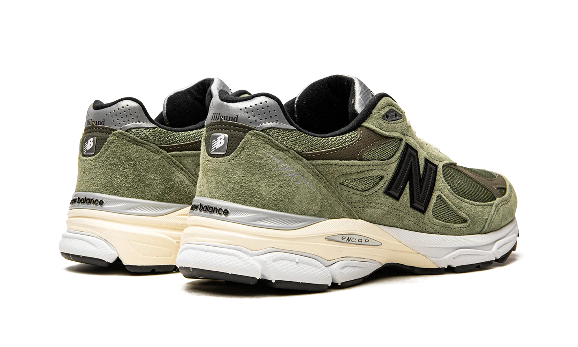 990v3 "JJJJound - Olive" flat running