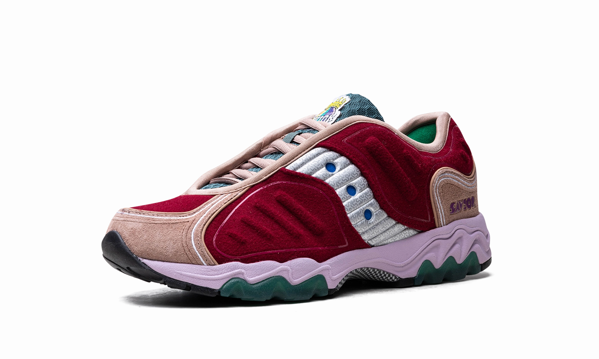 Matrix "Jae Tips - Burgundy" breathable fabric shoes