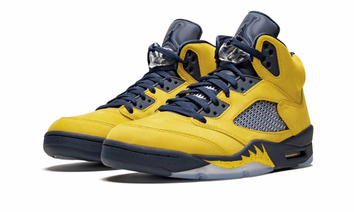 Air Jordan 5 Retro SE "Michigan" nylon plate running in a beach area shoes