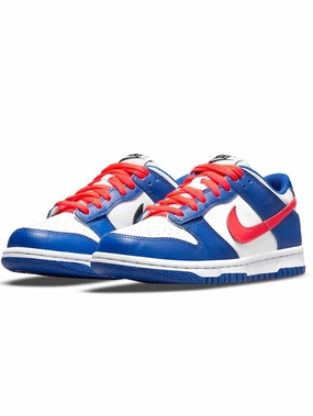 Nike Dunk Low Bright Crimson Game Royal anti - fatigue sole