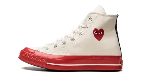 Daily Move Chuck 70 High "CDG Play - Pristine Red"