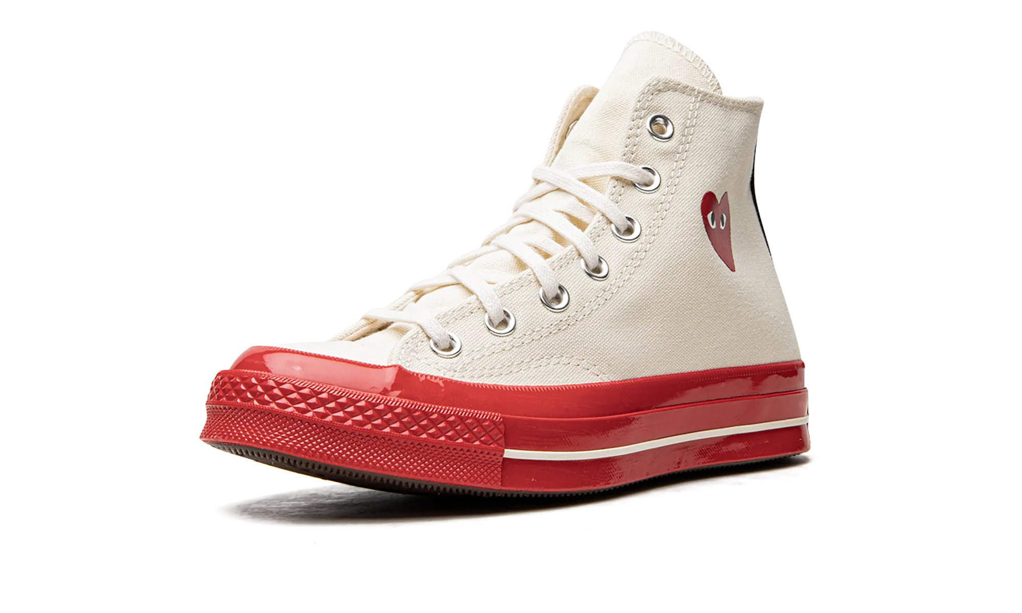 Chuck 70 High "CDG Play - Pristine Red" soft fit