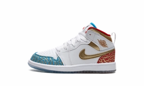 Stretch Fabric Air Jordan 1 Mid PS "UNC to CHI"