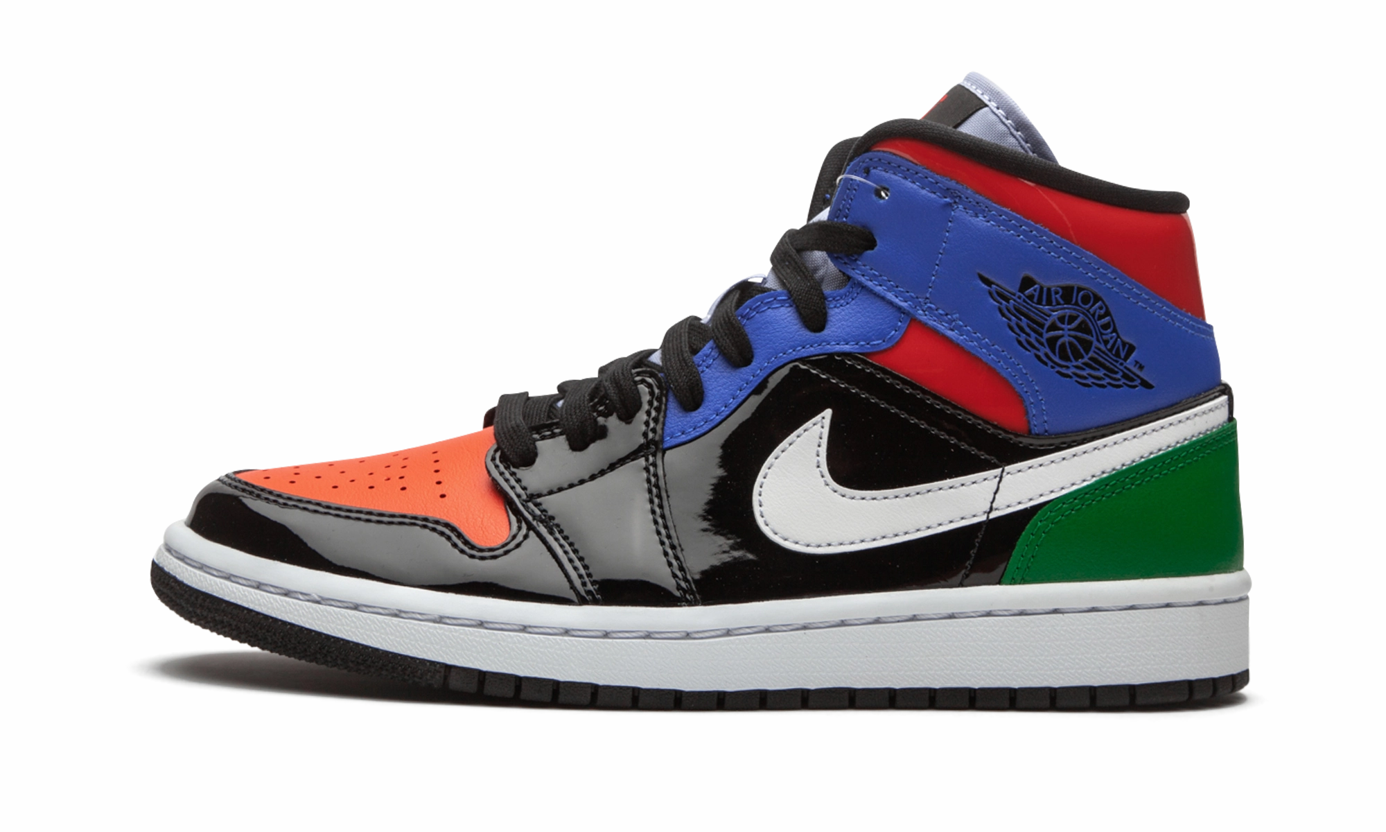 AIR JORDAN 1 MID SE WMNS "Multicolor Patent" Style Boost Easy traction