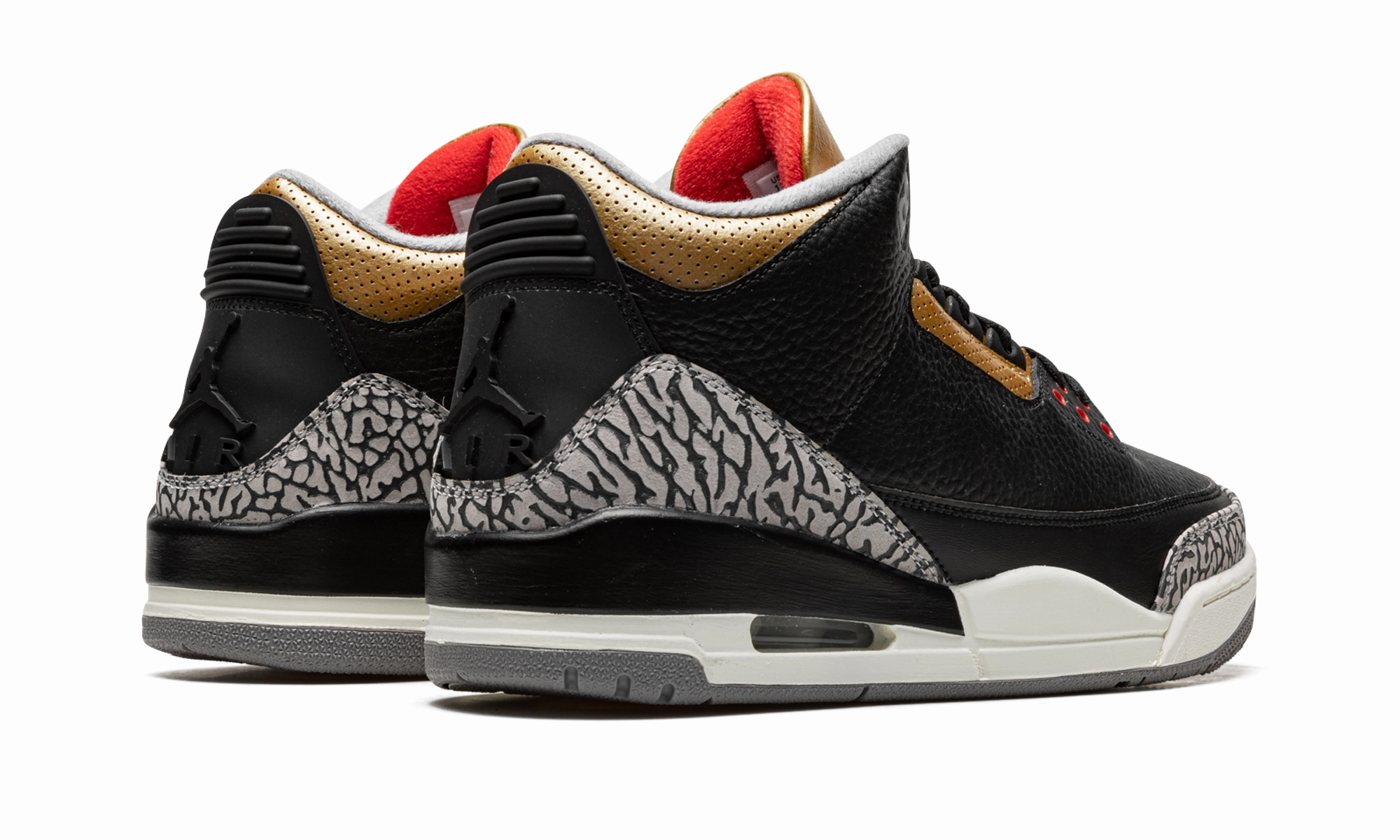 Fitness Ready AIR JORDAN 3 WMNS "Black Cement Gold"