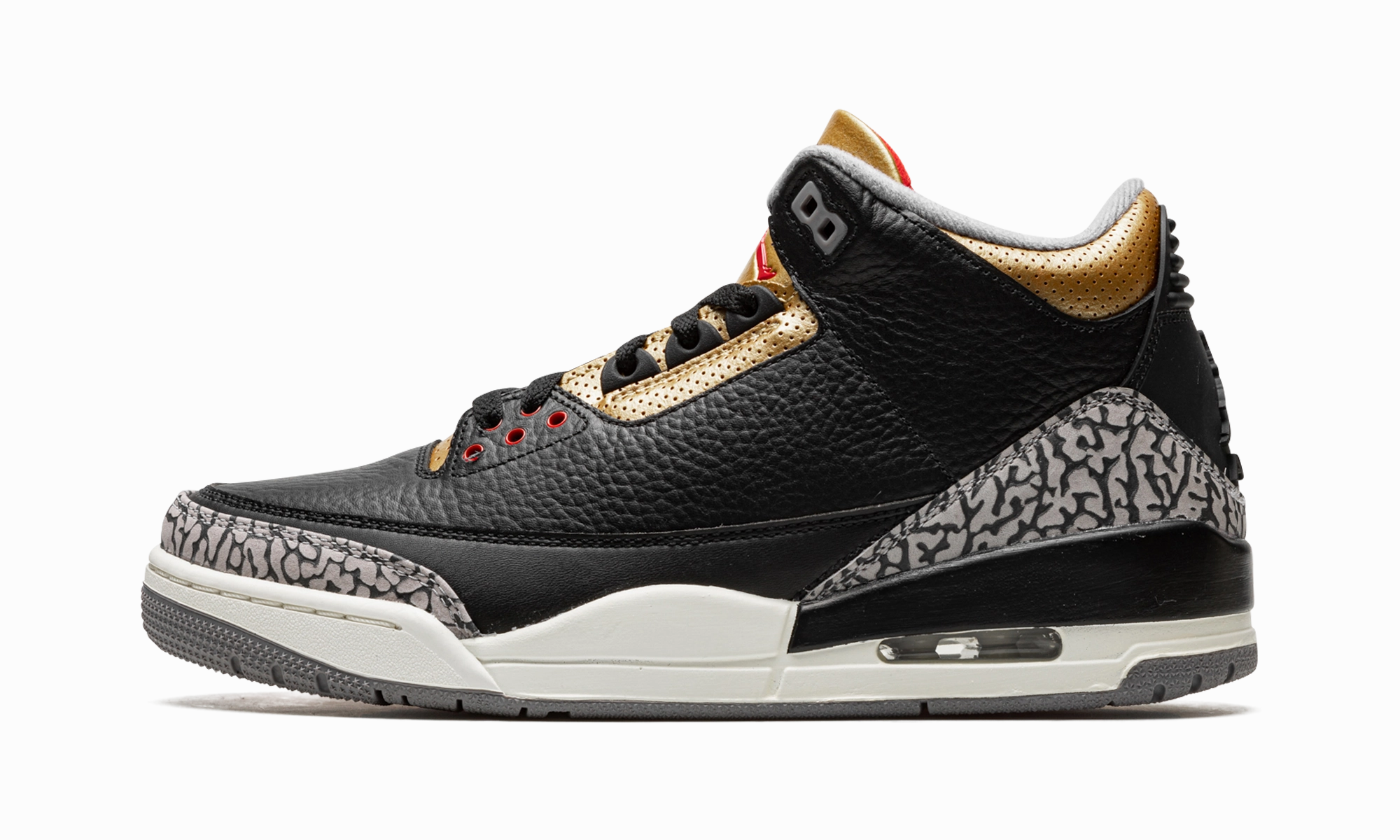 AIR JORDAN 3 WMNS "Black Cement Gold" Relaxed Feel