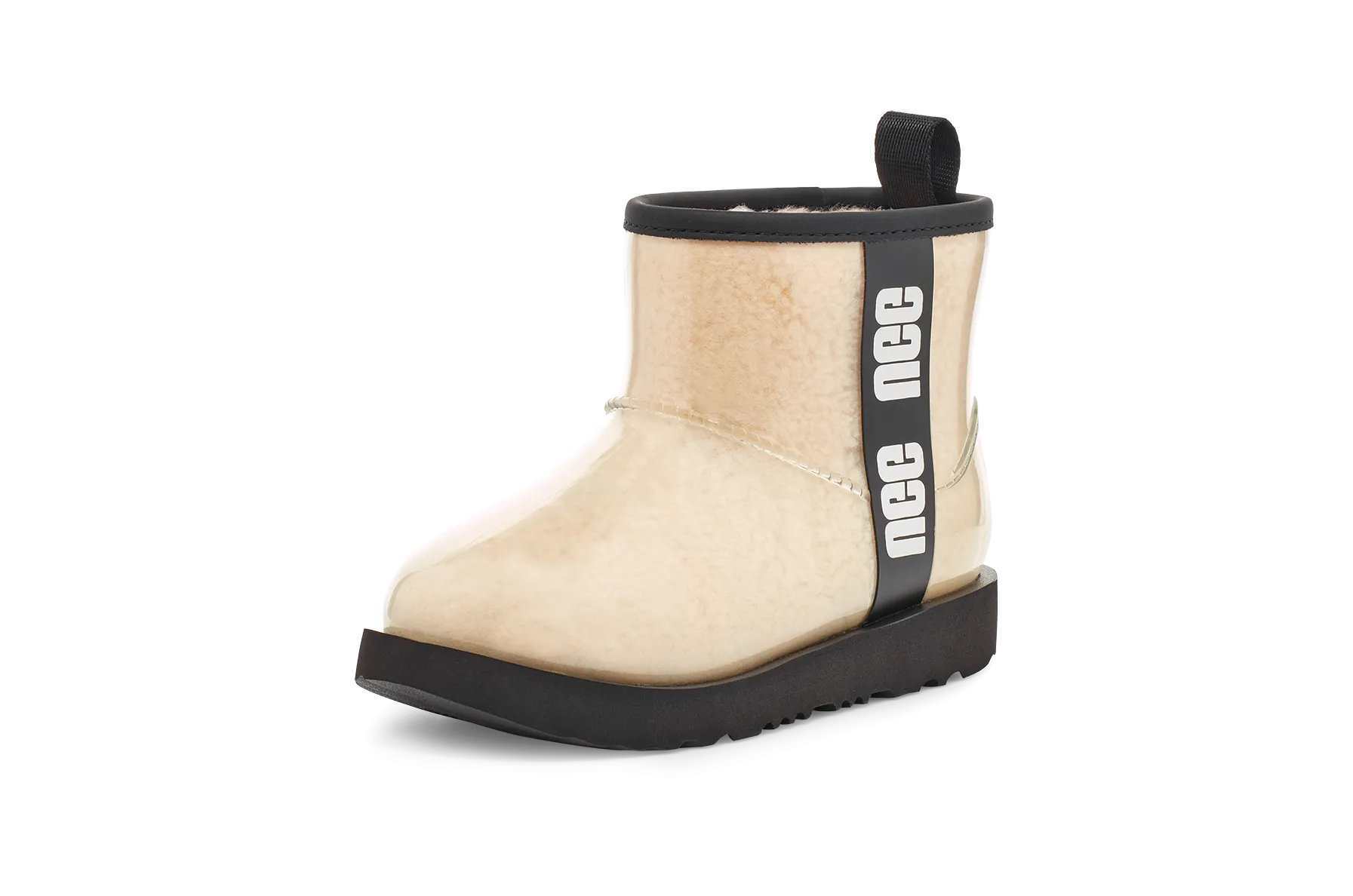 Strap Safe UGG Classic Clear Mini II Boot Natural Black (Kids)