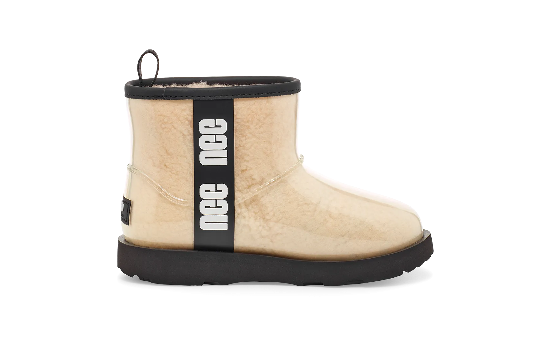 Tassel Step UGG Classic Clear Mini II Boot Natural Black (Kids)