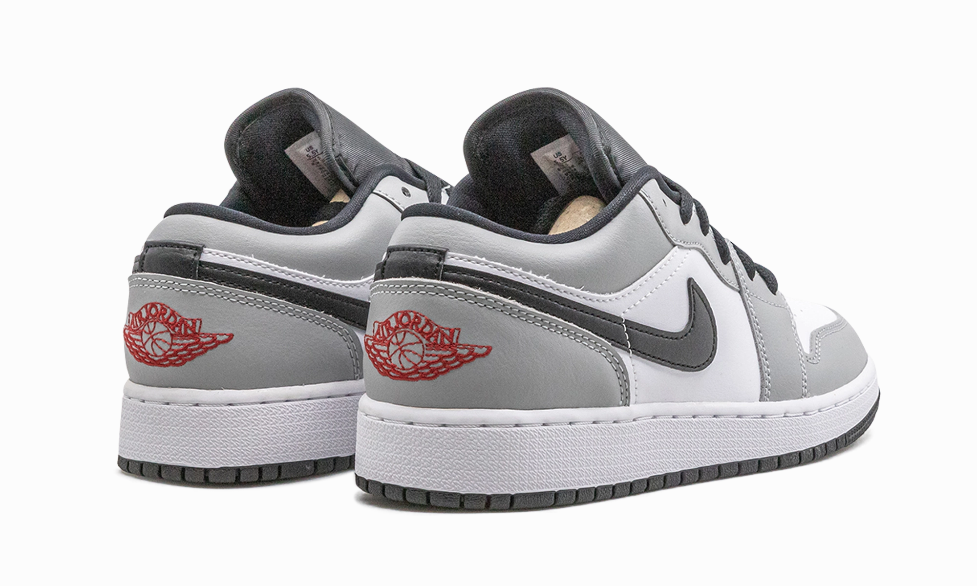 Air Jordan 1 Low GS "Light Smoke Grey" Heel Comfort