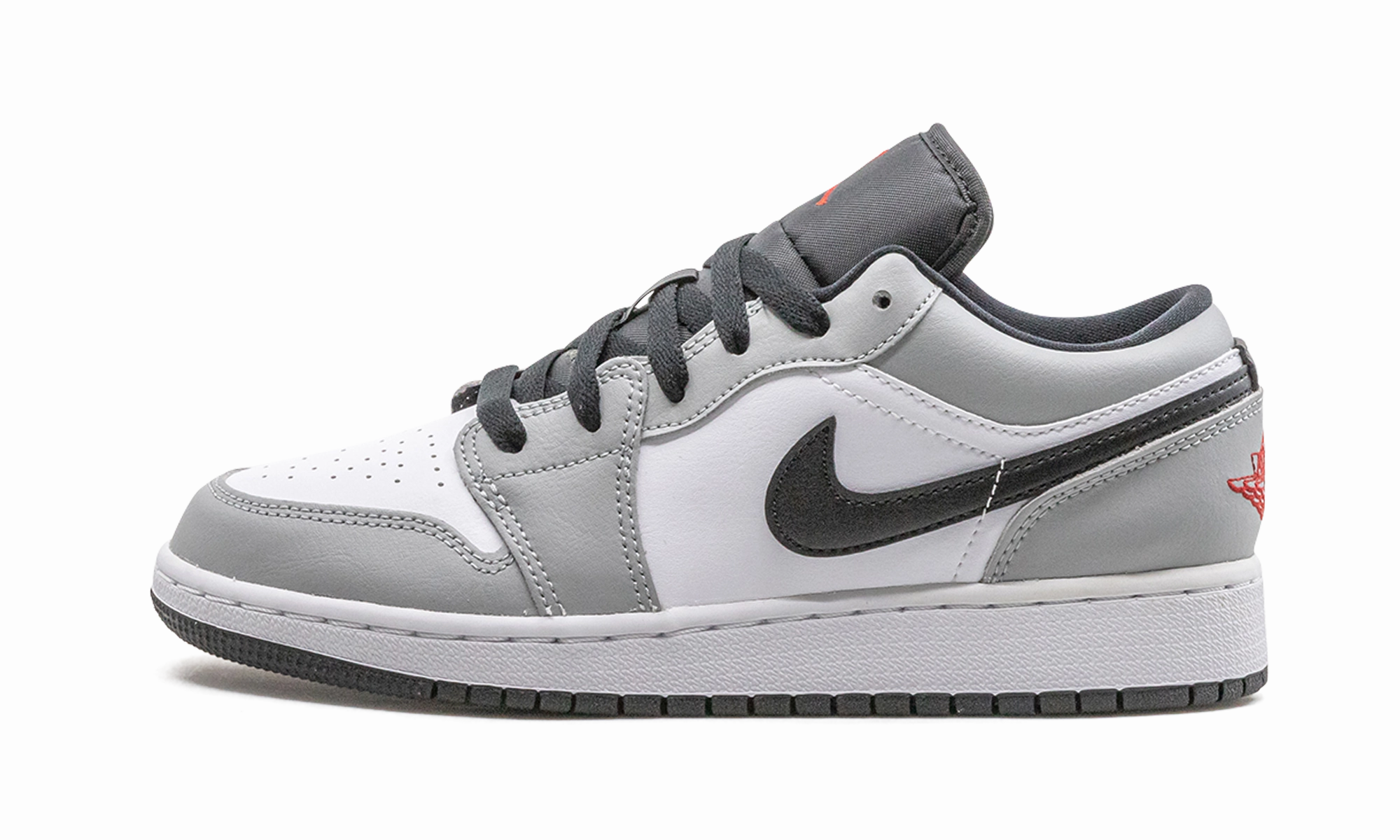 Walk Free Walking Comfort Air Jordan 1 Low GS "Light Smoke Grey"