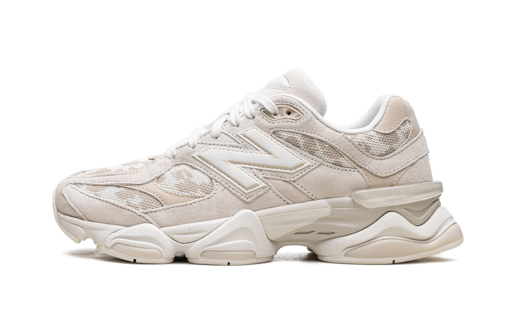 shock - absorbing rubber sole shoes 9060 "Cream Leopard"