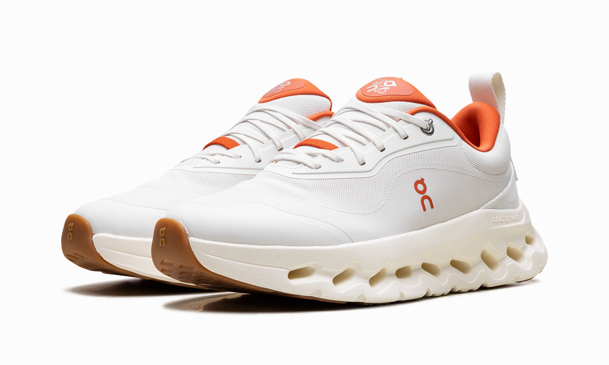 Cloudtilt 2 WMNS "LOEWE White Orange" running shoes for treadmill users secure fastening shoes