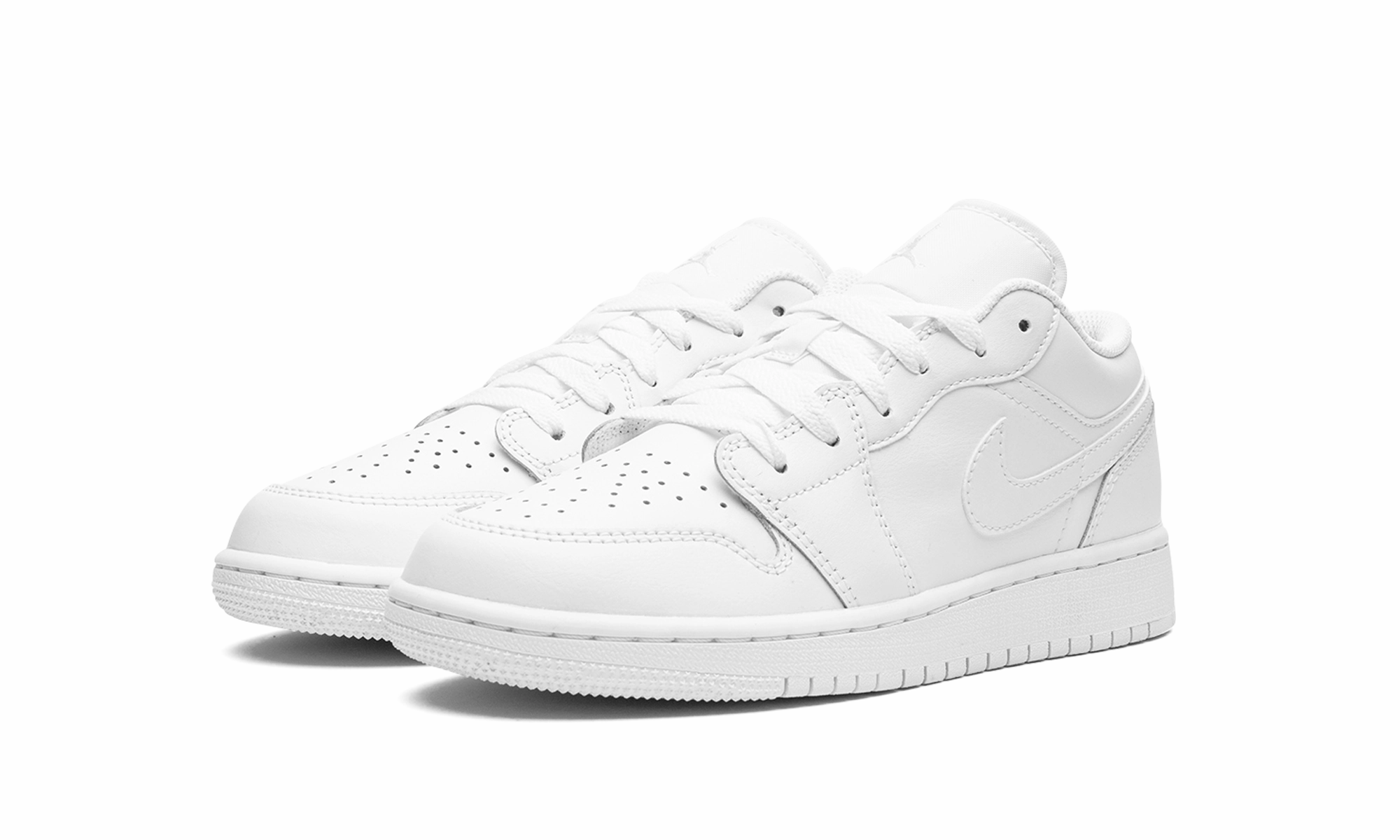 High-performance piece Air Jordan 1 Low GS "Triple White"