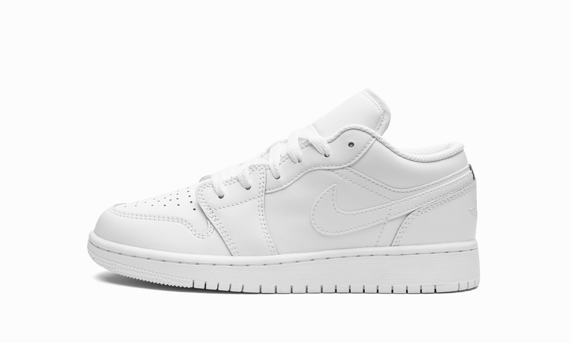 Power Move Timeless lining Air Jordan 1 Low GS "Triple White"