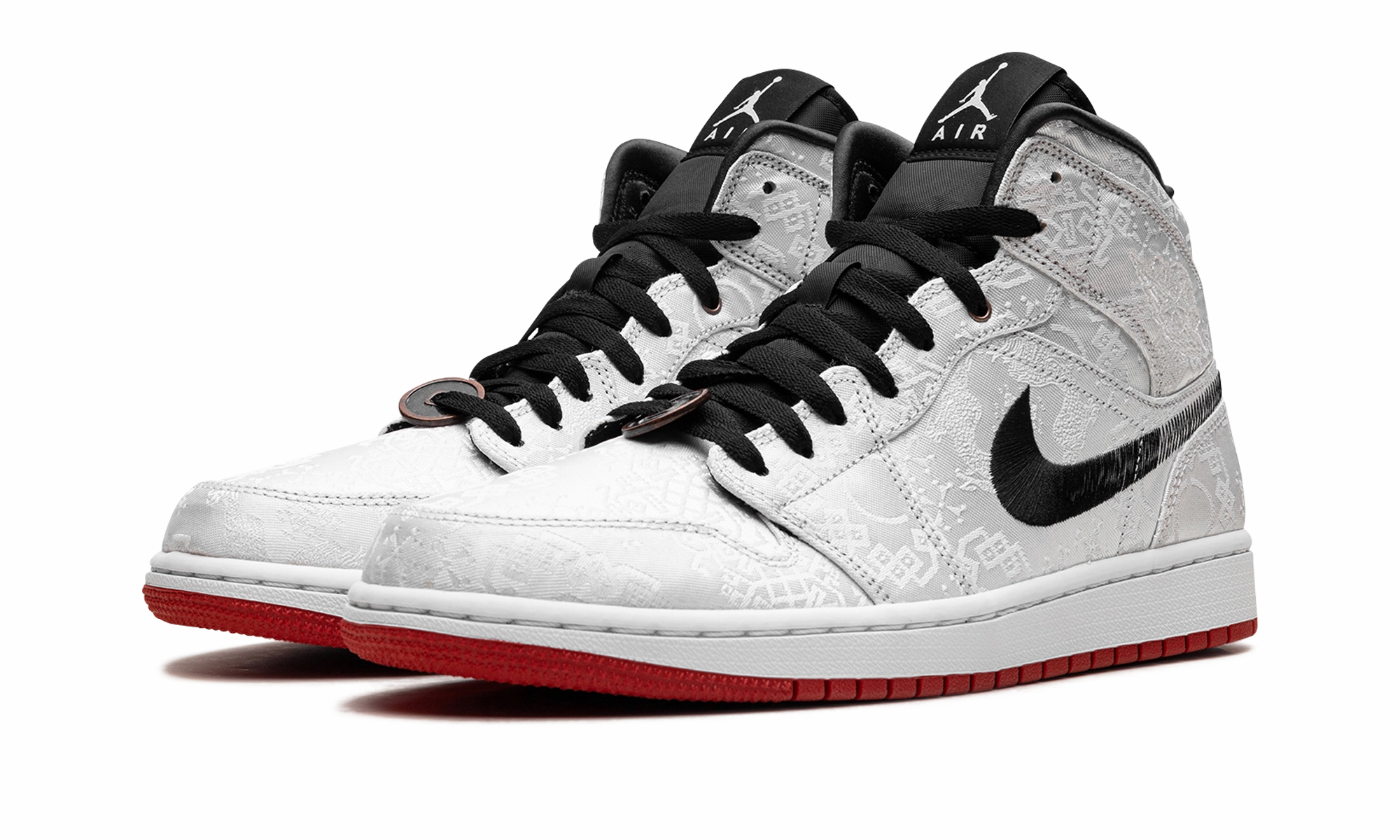 Night Run Statement Piece Air Jordan 1 Mid "Fearless Edison Chen - Clot Silk"