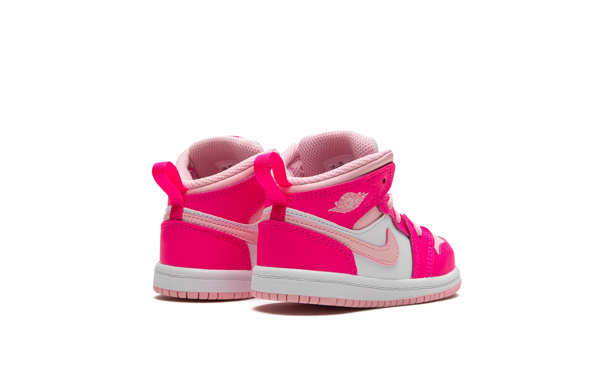 Track Walk Energy Powered Air Jordan 1 Mid TD "Fierce Pink"