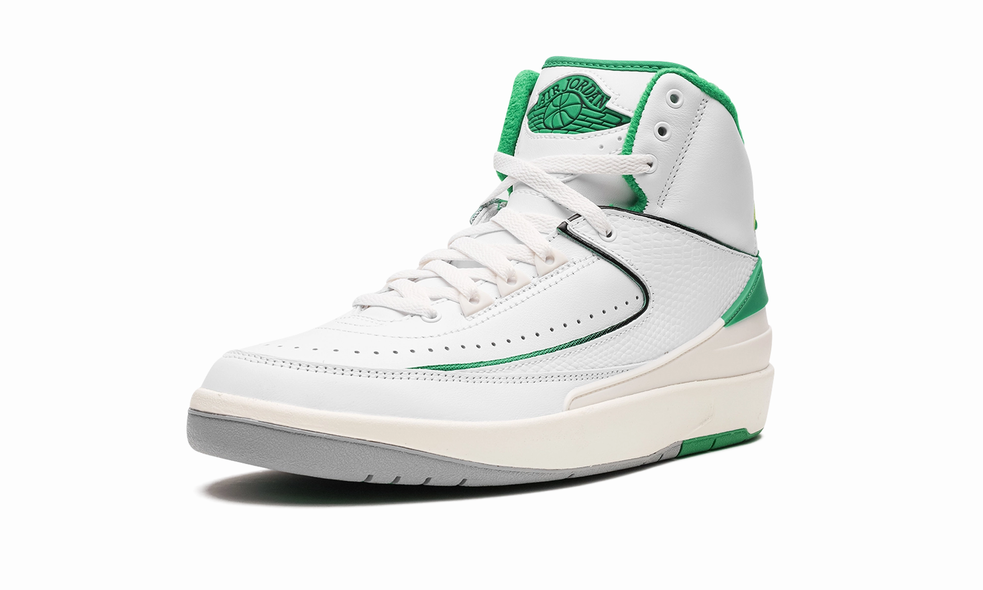 Layered sole Air Jordan 2 GS "Lucky Green"