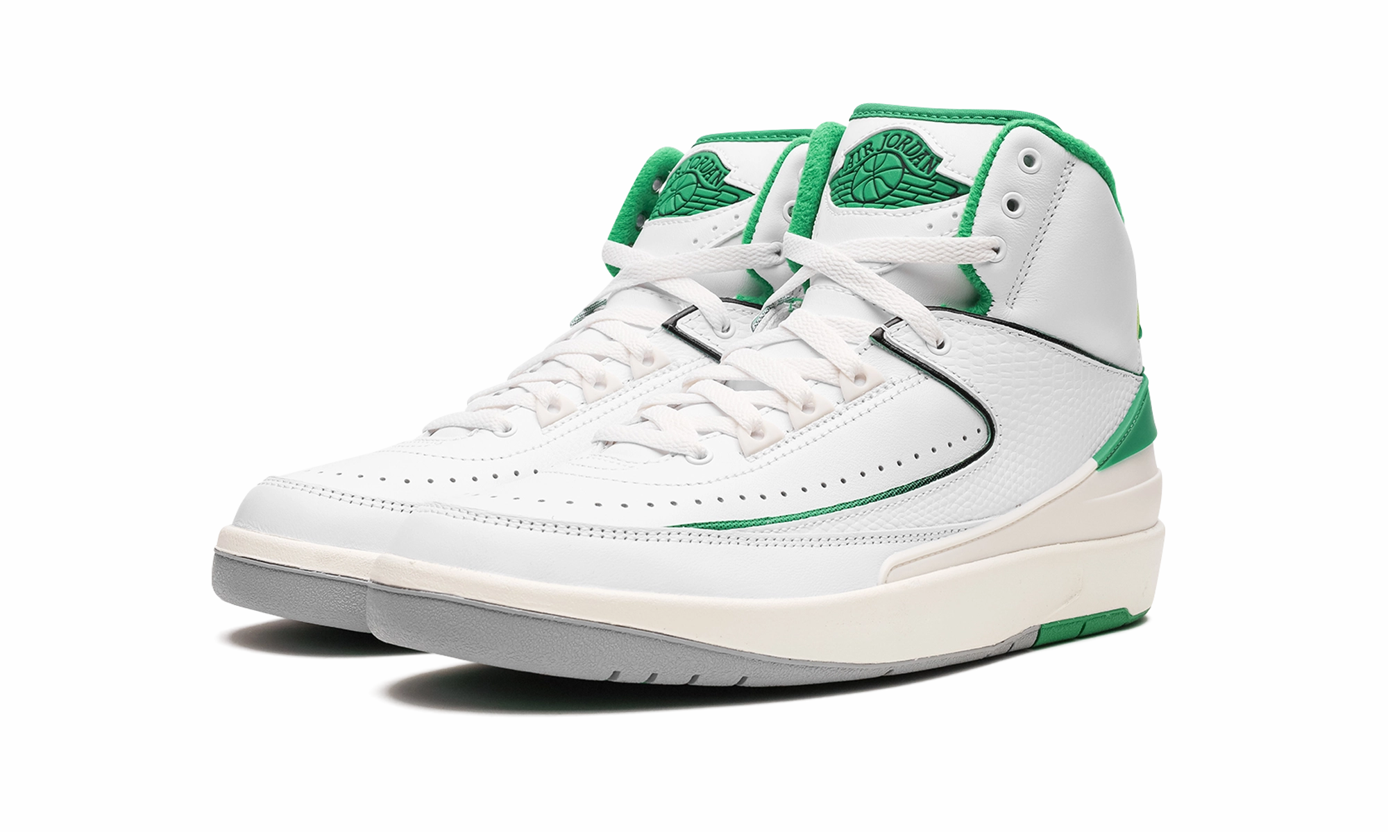 Air Jordan 2 GS "Lucky Green" Knit Fabric