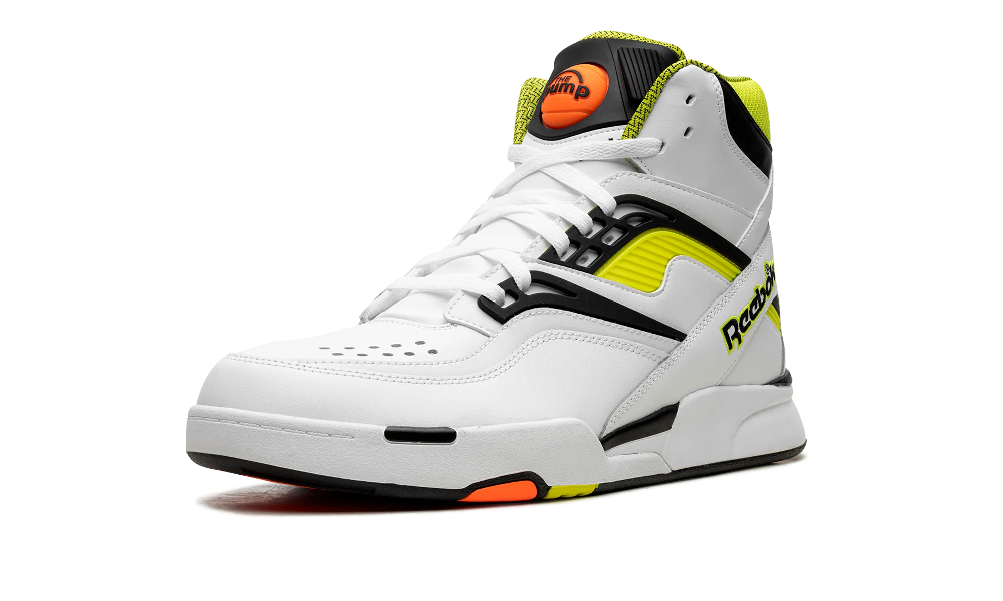 Reebok Pump TZ "Solar Yellow" running in a coastal area shoes metal - finish - design shoes