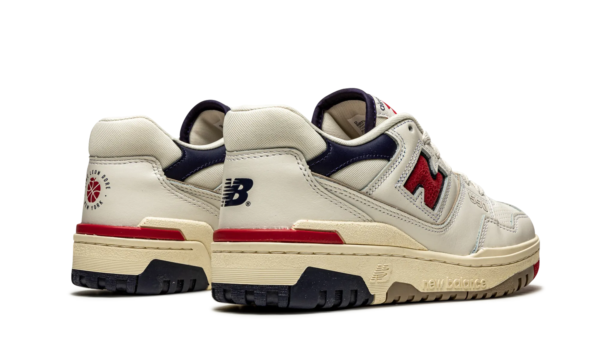 550 "Aime Leon Dore - White Navy Red" ergonomic - design - efficiency shoes city running gear