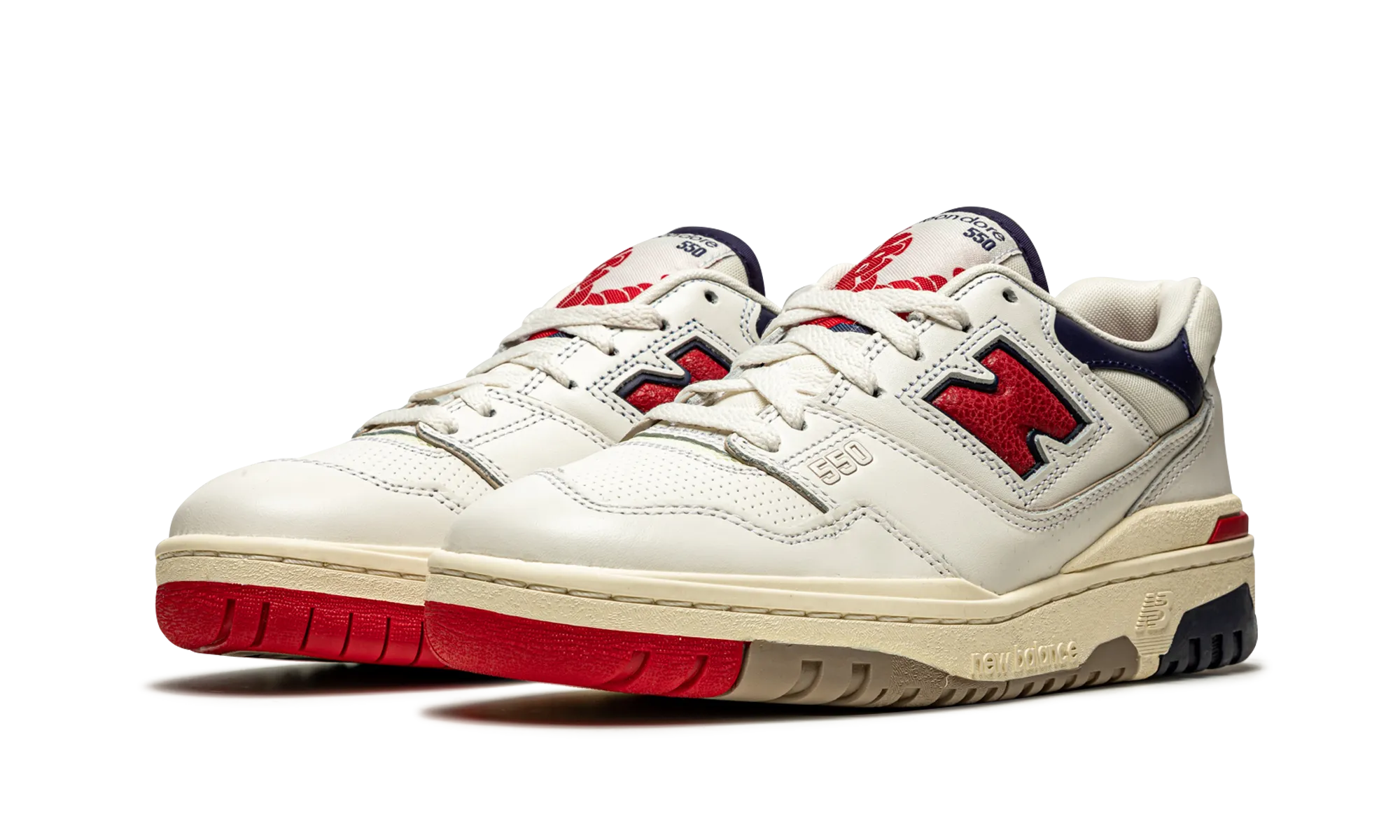 550 "Aime Leon Dore - White Navy Red" Amazing flexibility maximalist running option