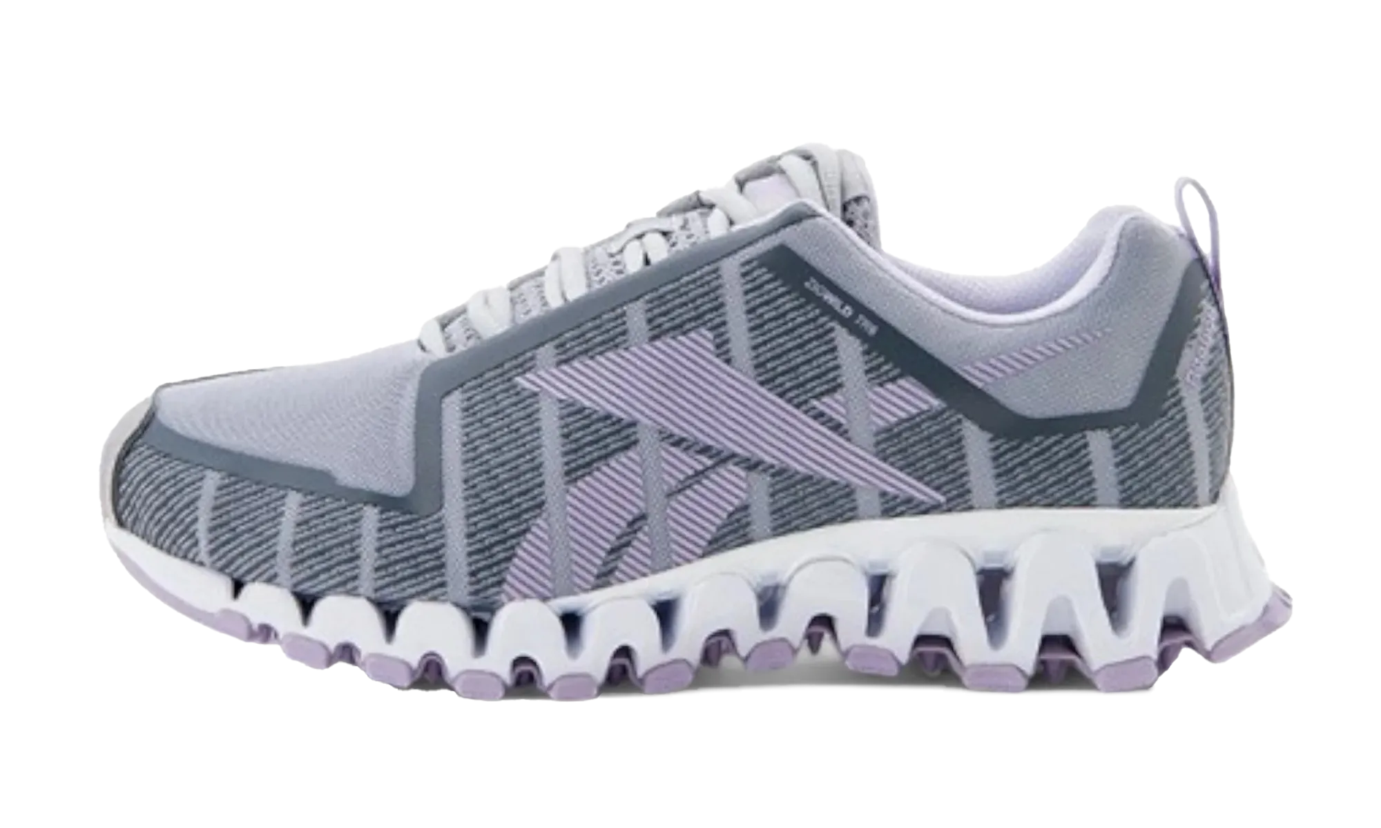 Zigwild Tr 6 WMNS "Purple" running in a frozen waterfall area shoes Mesh - Upper