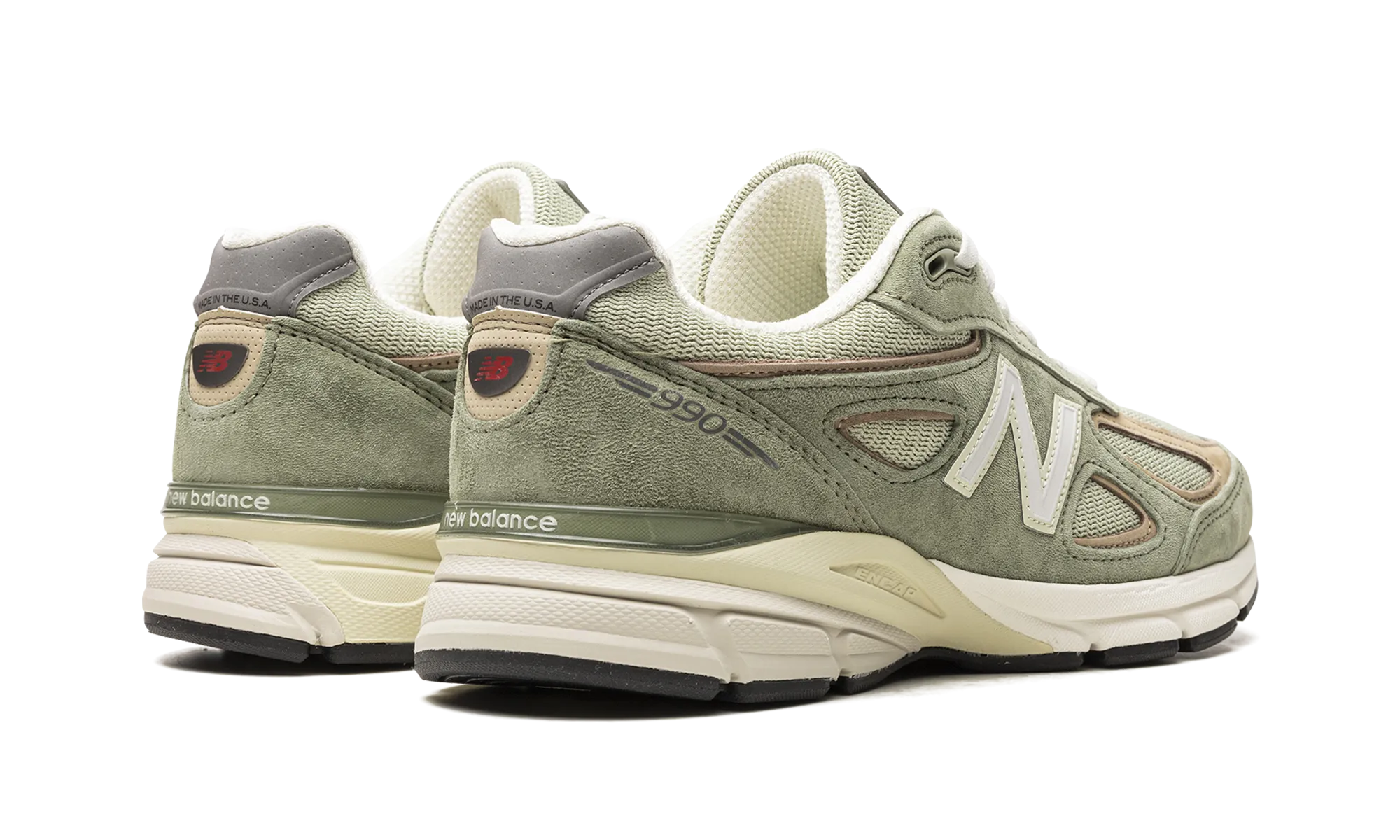 990v4 "Olive" school - run running shoes narrow - base shoes