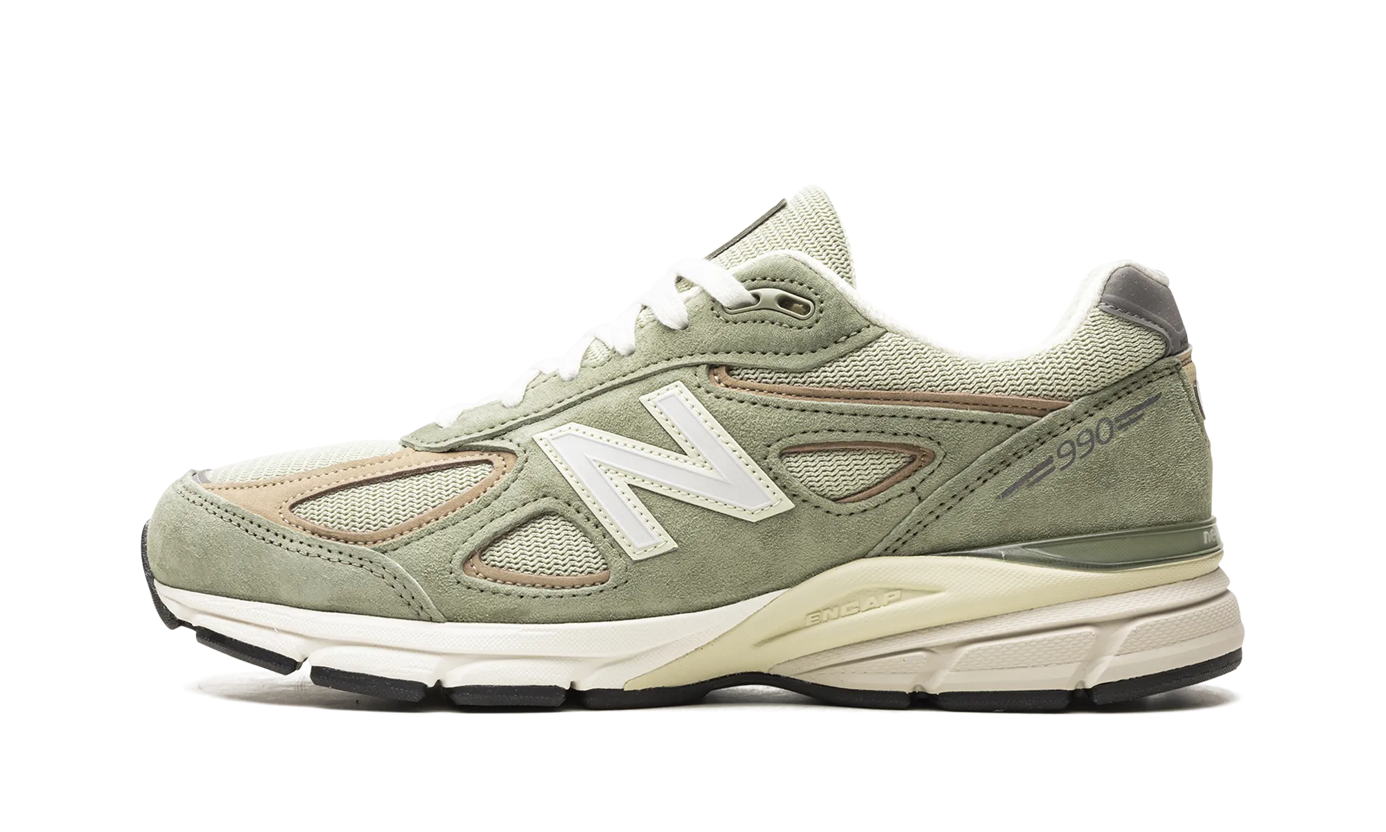 990v4 "Olive" dirt path Pro Cushioning