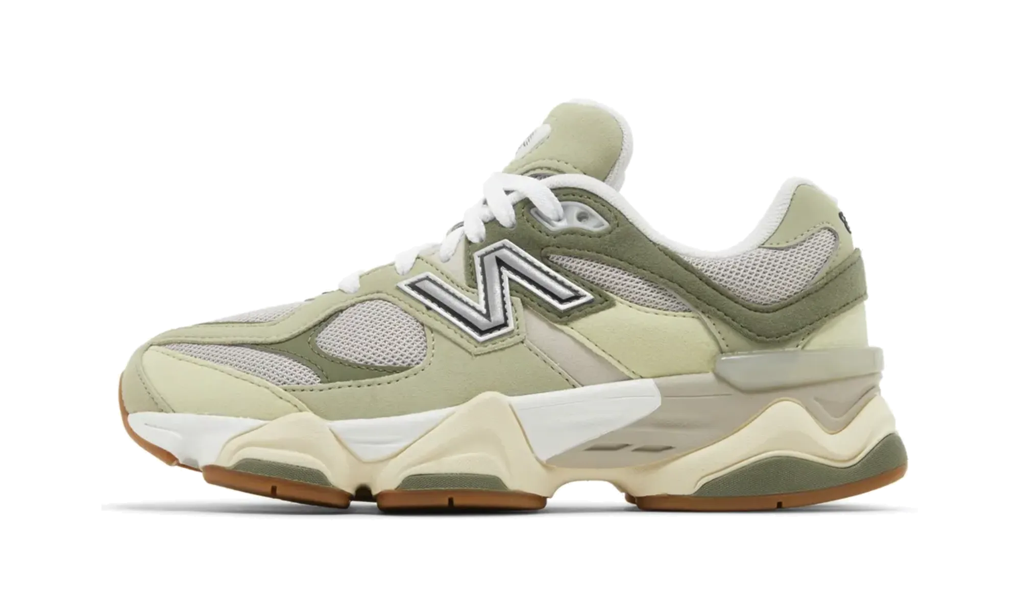 9060 GS "Green Gum" continuous running shoe adaptability running in a kelp forest area shoes