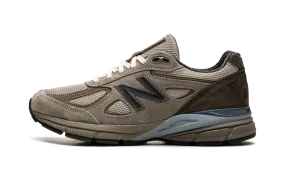 990v4 "AURALEE - Taupe" padded tongue running shoes Soft Interior