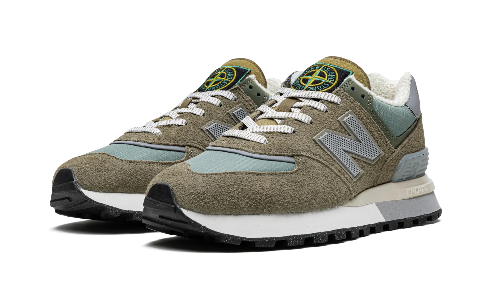 574 "Stone Island - Steel Blue" speed - oriented shoe goal foam - cushioned shoes