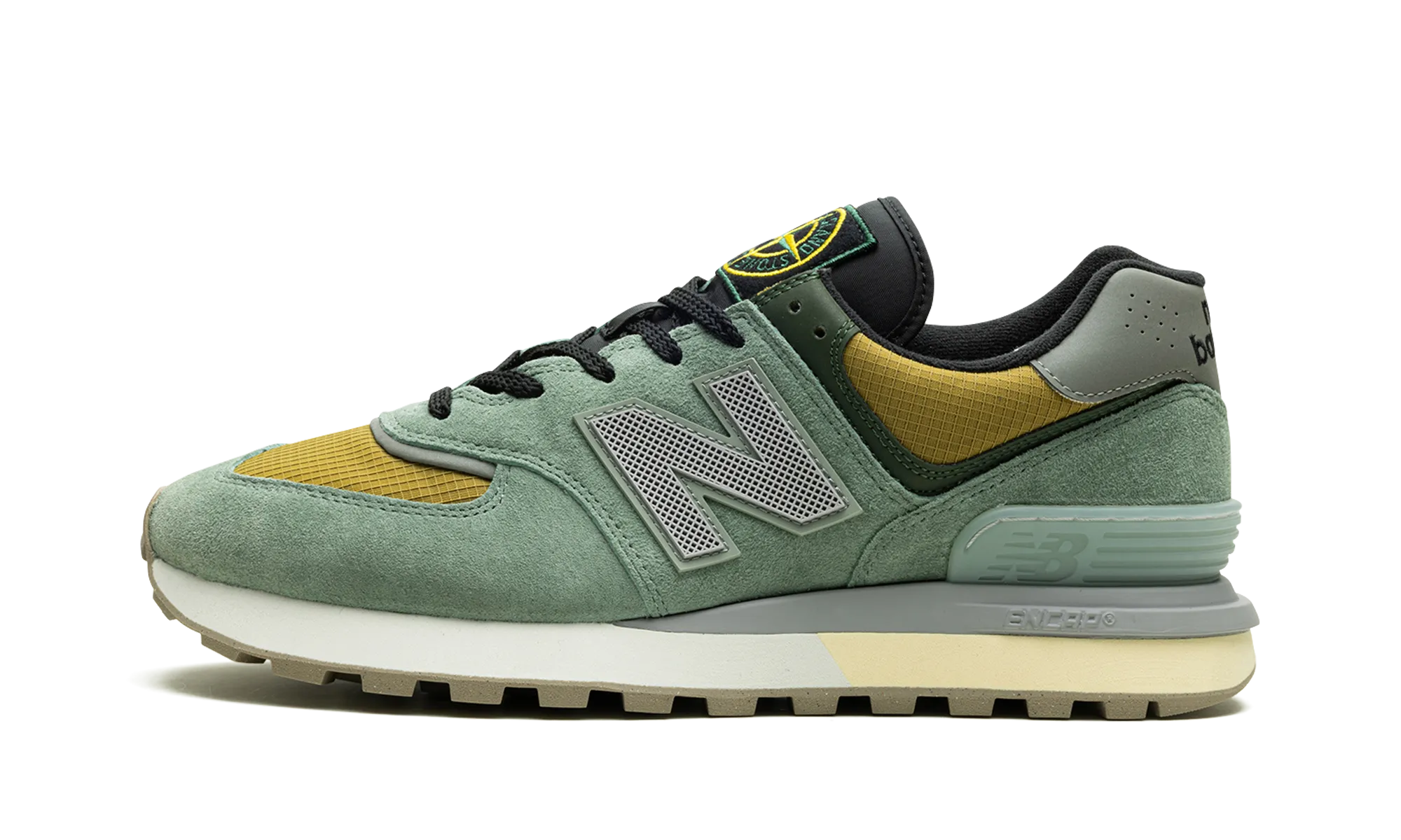 running with a GPS tracker workout shoe accessories 574 Legacy "Stone Island - Light Green"