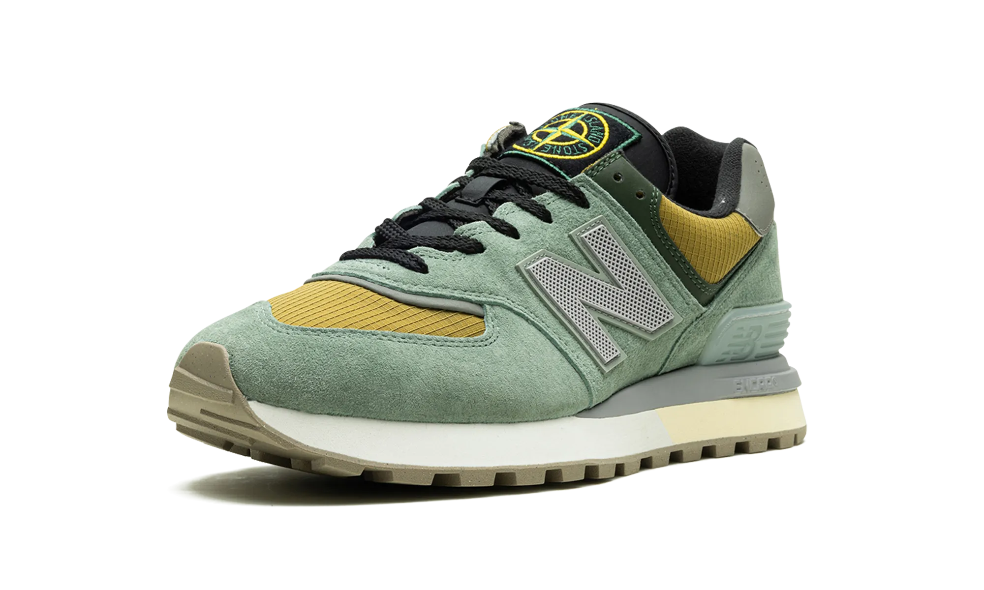 574 Legacy "Stone Island - Light Green" Fire - Resistant Smooth Soles