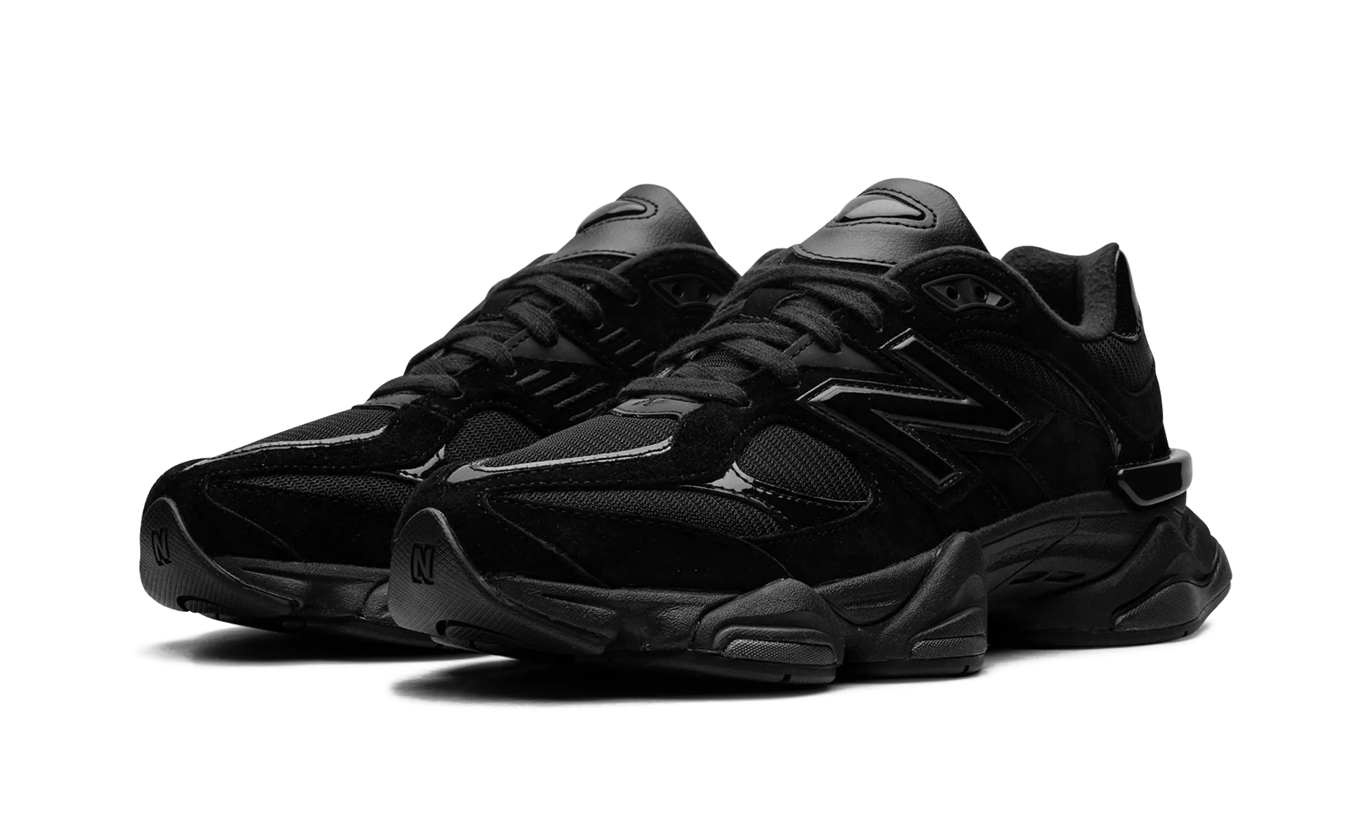 9060 "Triple Black Patent" high - top protection dot - design shoes