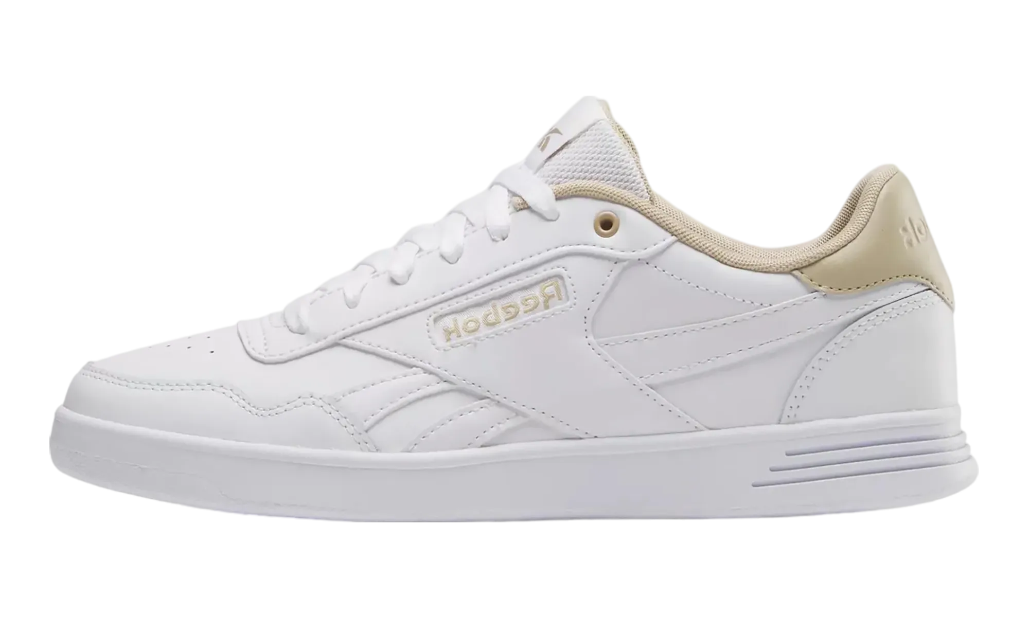 orthotic - friendly - design shoes lace - up Court Advance "White"