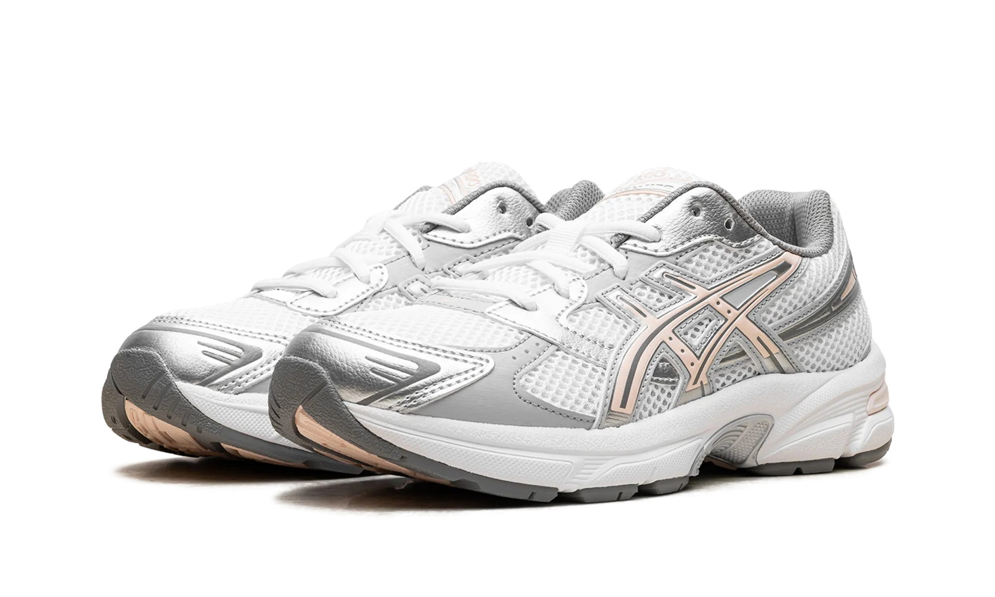 non - perforated - upper shoes Gel-1130 GS "White Pearl Pink"