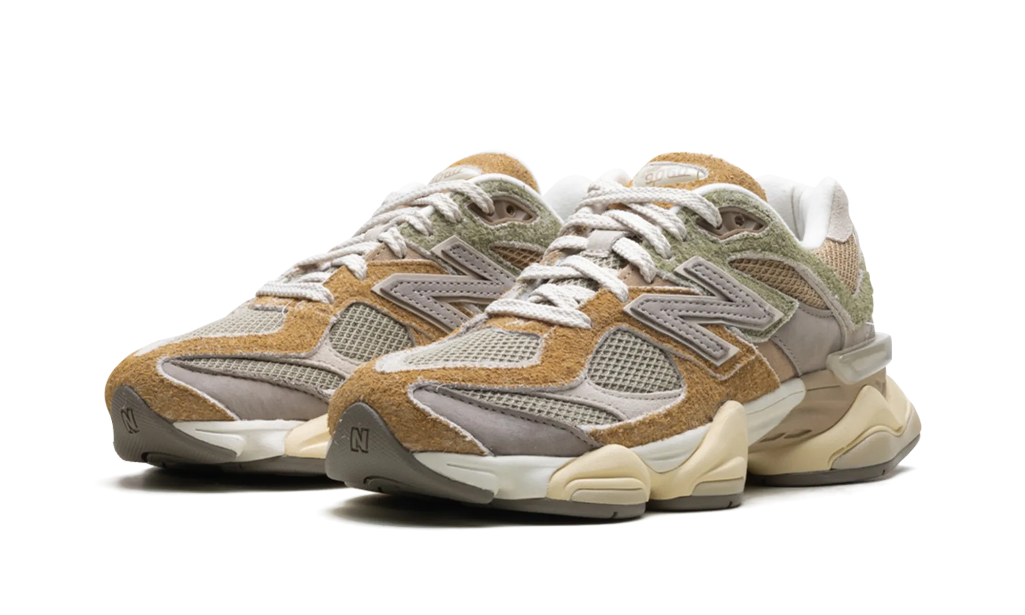 running in a bike lane area shoes flexible outsole running shoes 9060 "Olivine Great Plains"