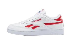 high - top ankle protection orthopedic running shoes Club C Revenge "White/Red"