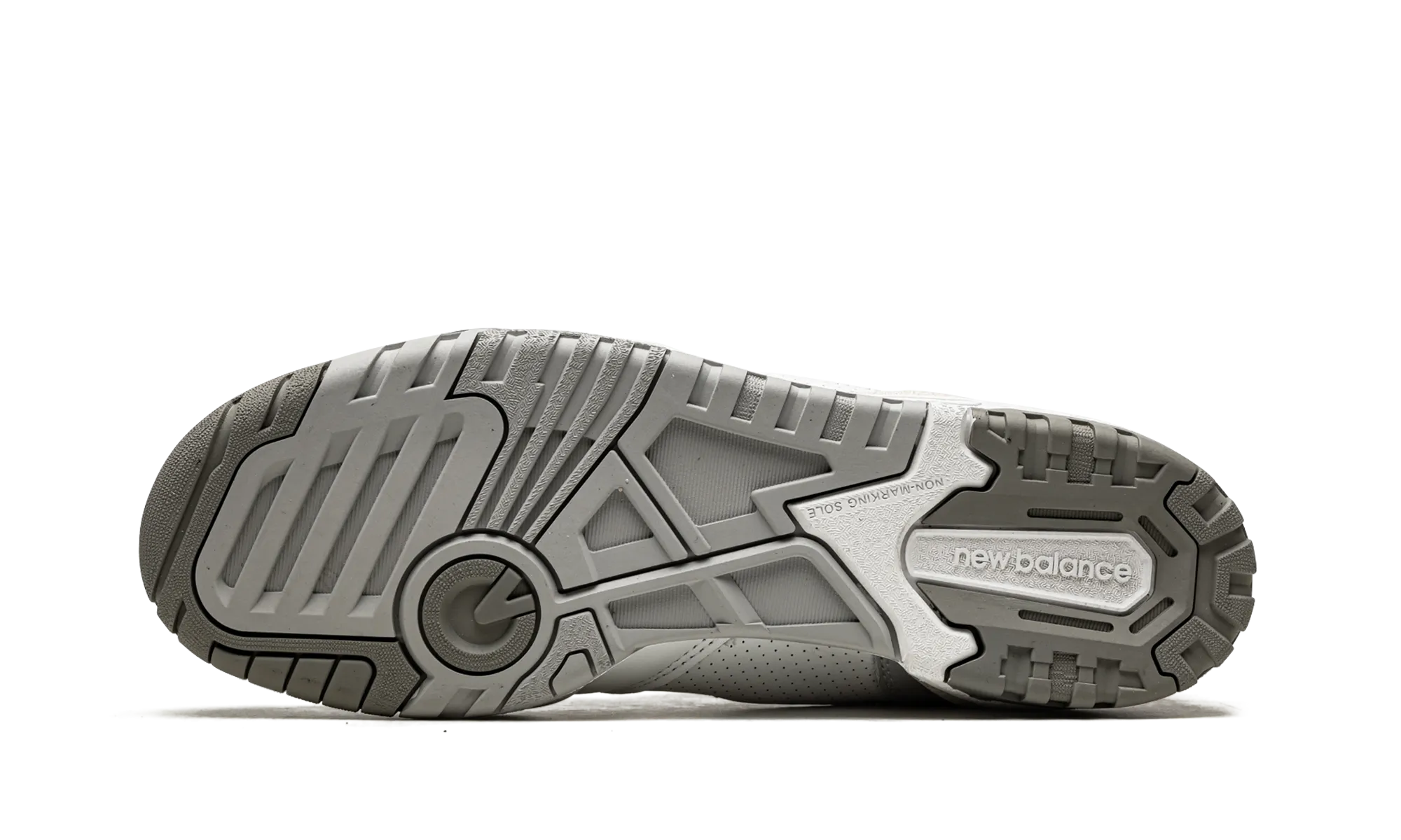 550 "White / Marblehead" glossy running shoes